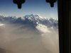 Mount Everest and other peaks of the Himalayan range are seen from air during a mountain flight from Kathmandu