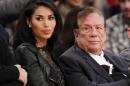 Los Angeles Clippers owner Donald Sterling and V. Stiviano