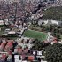 The Pope John Paul II stadium in the town of Rosarno, home to the new Rosarno soccer team, is seen from a helicopter in the southern Italian region of Calabria