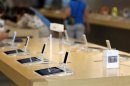 iPhone 5 models are pictured on display at an Apple Store in Pasadena, California July 22, 2013.
