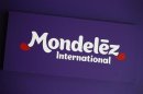 Logo of Mondelez International is pictured at the company's building in Zurich