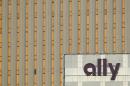 Ally Financial sign is seen on a building in Charlotte, North Carolina