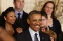 U.S. President Barack Obama speaks before signing a Presidential Memorandum at the White House in Washington