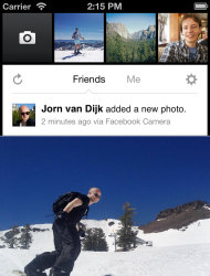 Facebook launches iPhone camera app