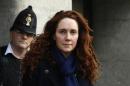 Former News International chief executive Rebekah Brooks leaves the Old Bailey courthouse in London