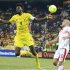 Togo's Adebayor and Tunisia's Abdennour fight for the ball during their African Nations Cup (AFCON 2013) Group D soccer match in Nelspruit