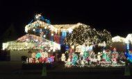 One of Newman's decorated houses. (Photo courtesy of Elizabeth Danu.)
