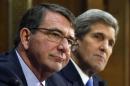 Kerry and Carter testify at hearing on Capitol Hill in Washington