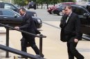 U.S. Secretary of Defense Leon Panetta arrives at the Pentagon in Washington