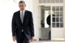 President Barack Obama walks to the Oval Office September 10, 2013 in Washington, DC