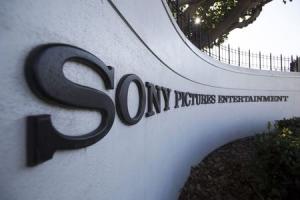A logo is pictured outside Sony Pictures Studios in&nbsp;&hellip;