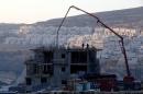 A construction site is seen in the Israeli settlement of Givat Zeev, in the occupied West Bank