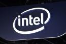 The sign hanging outside the Intel booth is seen at the International Consumer Electronics show (CES) in Las Vegas