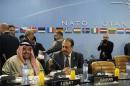 Al-Sabah and Al-Amer attend a NATO foreign ministers meeting at the Alliance headquarters in Brussels