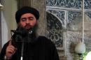 The alleged leader of the Islamic State (IS) jihadist group, Abu Bakr al-Baghdadi, aka Caliph Ibrahim, addressing Muslim worshippers at a mosque in the militant-held northern Iraqi city of Mosul, July 5, 2014