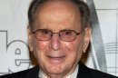 FILE - In this June 16, 2011 file photo, Hal David arrives at the 42nd Annual Songwriters Hall of Fame Awards in New York. President Barack Obama will honor songwriting duo Bacharach and Hal David with Gershwin Prize at White House concert, Wednesday. (AP Photo/Charles Sykes, File)