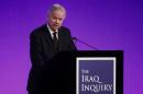 Sir John Chilcot presents The Iraq Inquiry Report at the Queen Elizabeth II Centre in London