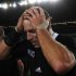 New Zealand All Blacks' Brad Thorn reacts after they beat France to win the Rugby World Cup final at Eden Park in Auckland