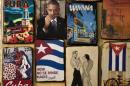 Magnets for sale decorate a tourist shop, one showing an image of U.S. President Barack Obama smelling a cigar, at a market in Havana, Cuba, Monday, March 16, 2015. U.S. and Cuban officials are meeting Monday in last-minute closed door negotiations in Havana, in hopes of restoring full diplomatic relations before the Summit of the Americas in April. The magnet in the bottom row, second from left, reads in Spanish: "Here, nobody gives up," a popular quote attributed to Cuba's late revolutionary hero Camilo Cienfuegos. (AP Photo/Ramon Espinosa)