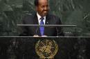Hassan Sheikh Mohamud, President of Somalia during the 69th Session of the UN General Assembly September 26, 2014 in New York