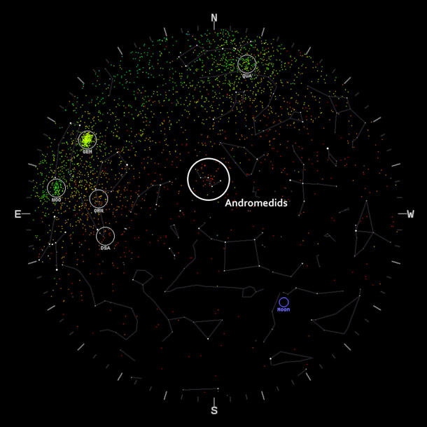 Faded Andromedid meteor shower produces rare outburst Geekquinox