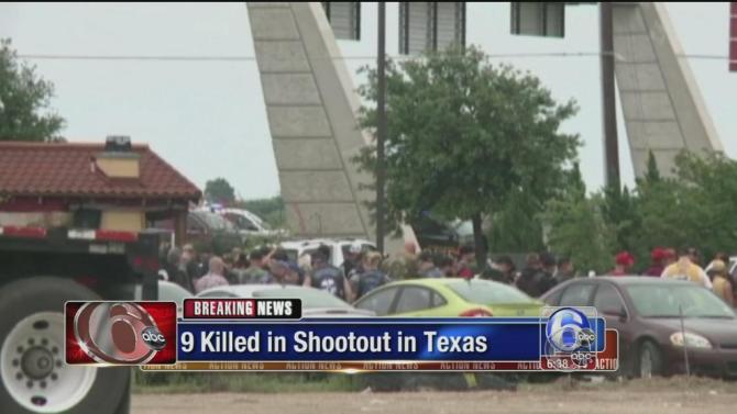 Police: 9 dead in shootout between rival biker gangs in Waco.