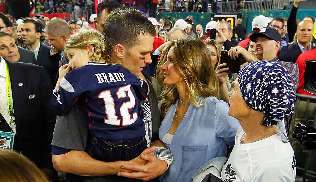Gisele Bundchen Went Nuts After The Patriots Got Their Epic Overtime Super Bowl Win - Yahoo Sports