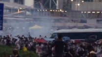 Moment of Tear Gas Deployment Caught on Video